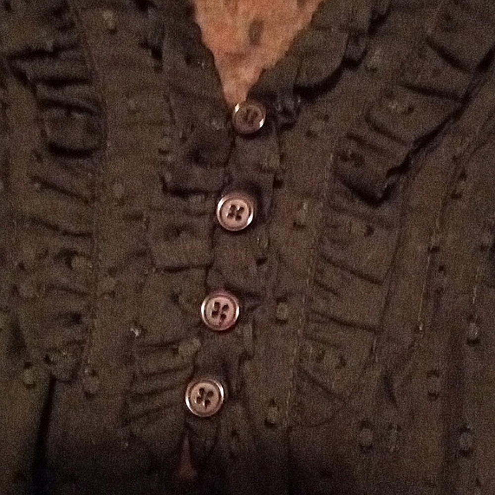 Old Navy black sheer blouse - Picture 7 of 10